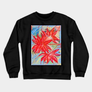 Red lotuses reflected Crewneck Sweatshirt